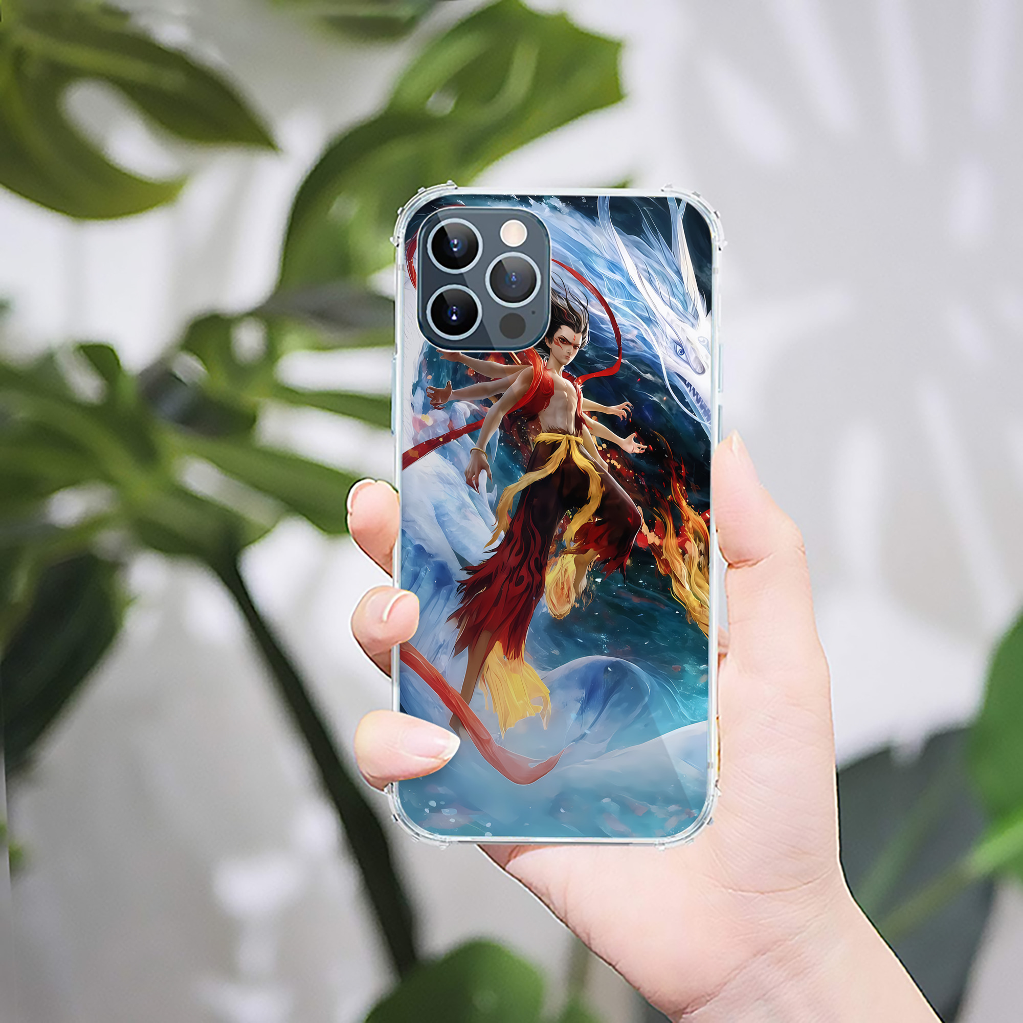 （画像用） Ne Zha 2 ナタ 魔童の大暴れ 【iPhone 12シリーズ対応】透明スマホケース（クリアソフトケース）